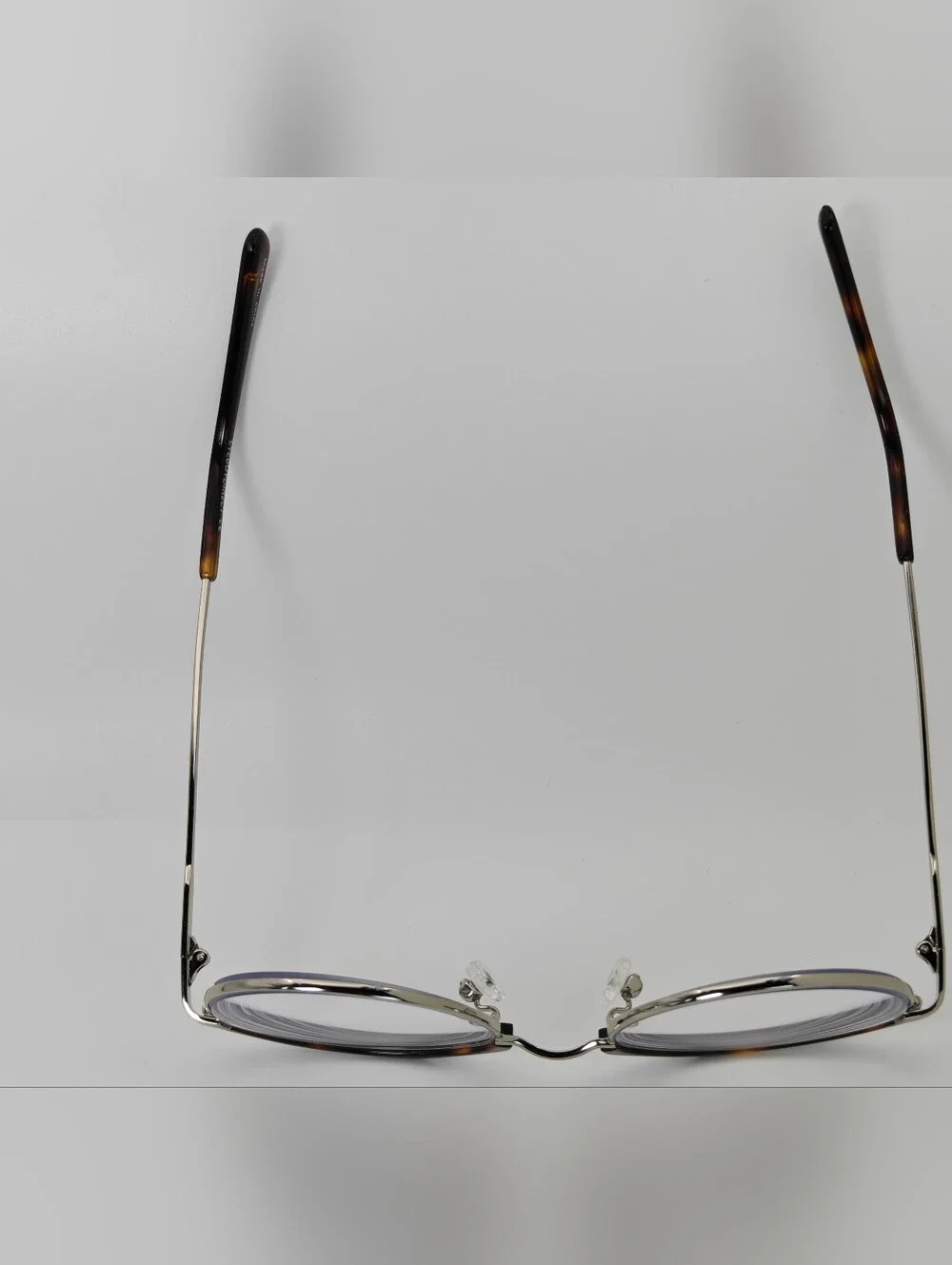 Festival. Round  Chrome Metal & Tortoiseshell Optical Glasses - Silver & Brown